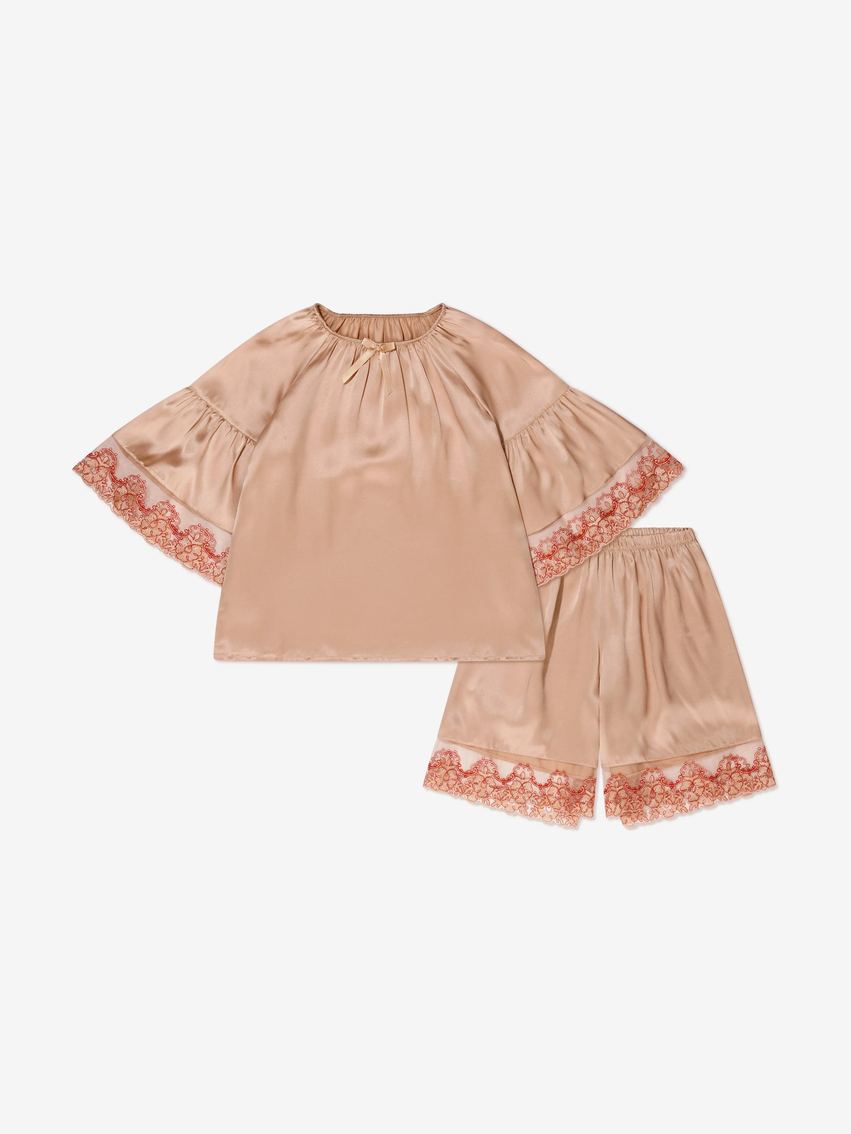 Amiki Children Girls Silk Adriana Pyjamas