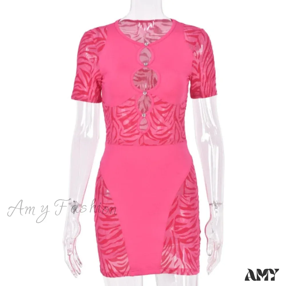 Amy Fashion - Holiday Night Club Party Bodycon Pencil Short Dresses