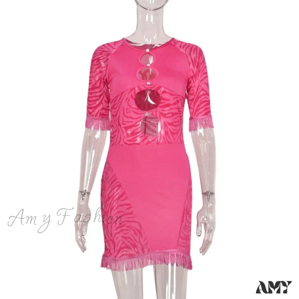 Amy Fashion - Holiday Night Club Party Bodycon Pencil Short Dresses