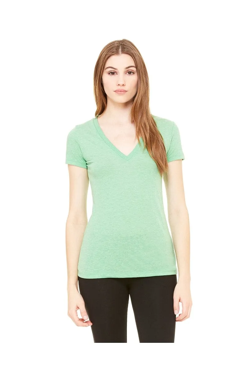 Bella   Canvas 8435: Ladies Deep V-Neck Triblend T-Shirt