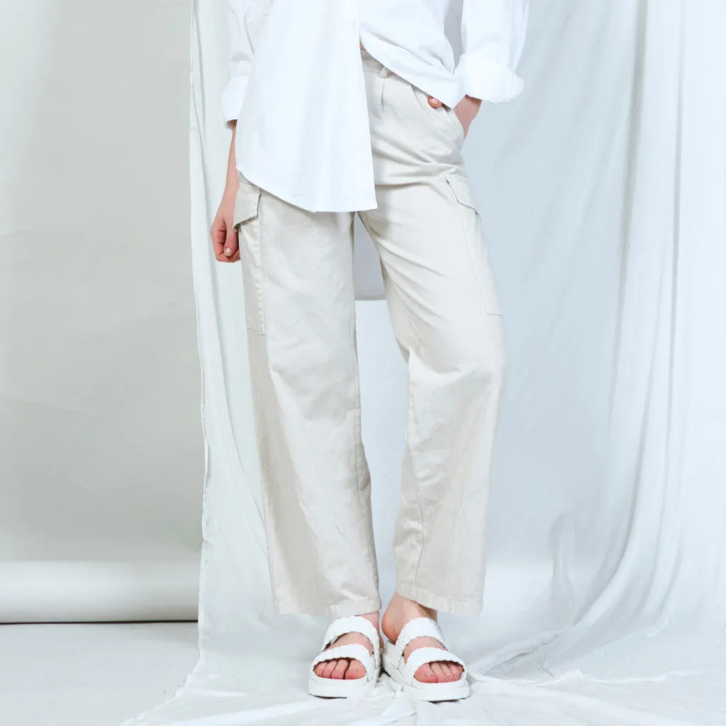 Cargo-style tailored trousers wholesale