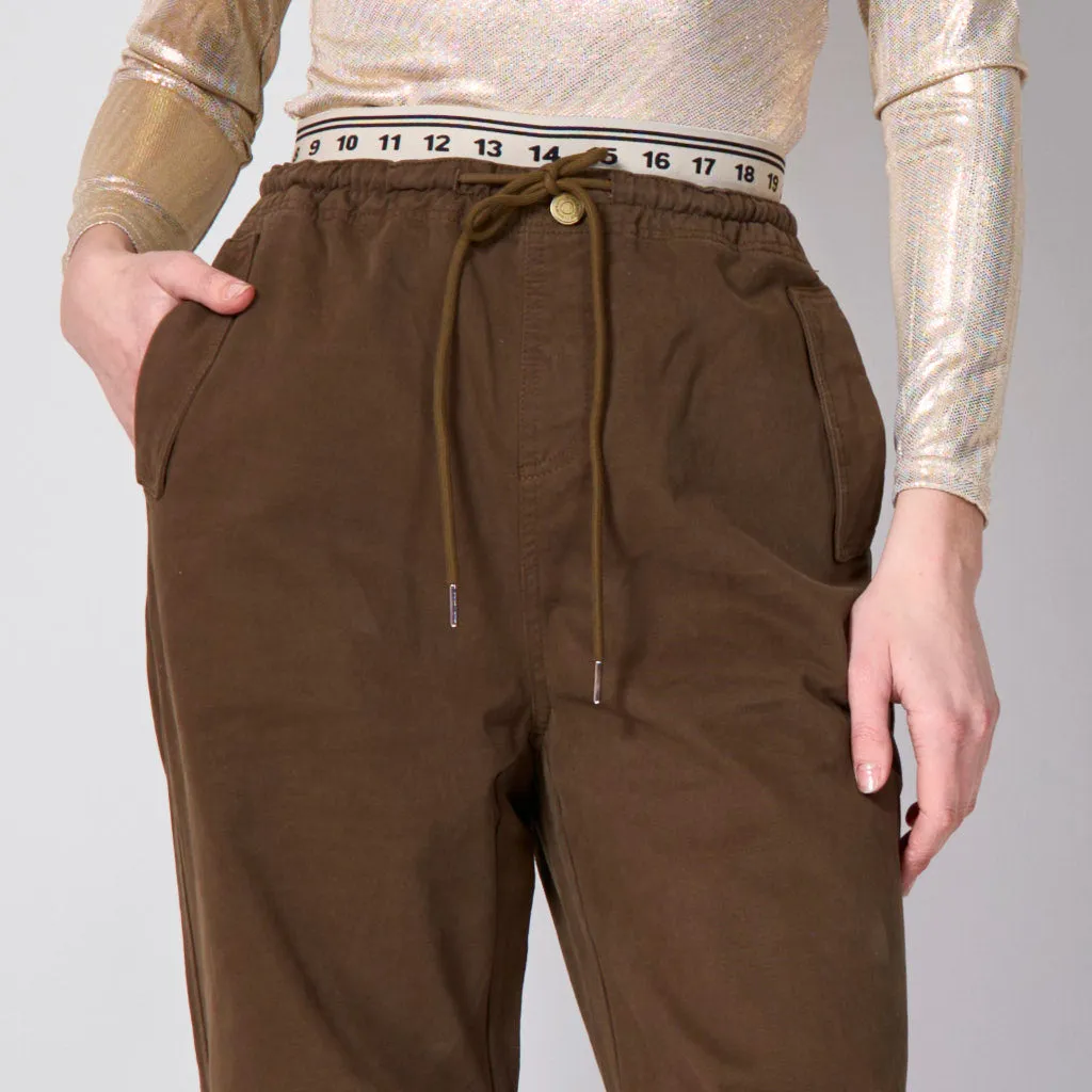 Cargo trend trouser with drawstring wholesale