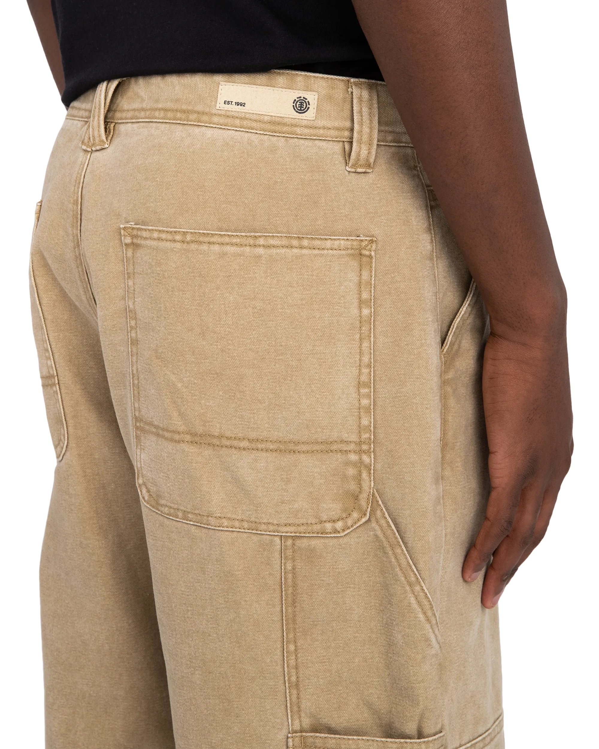 Carpenter Canvas Trousers in Khaki