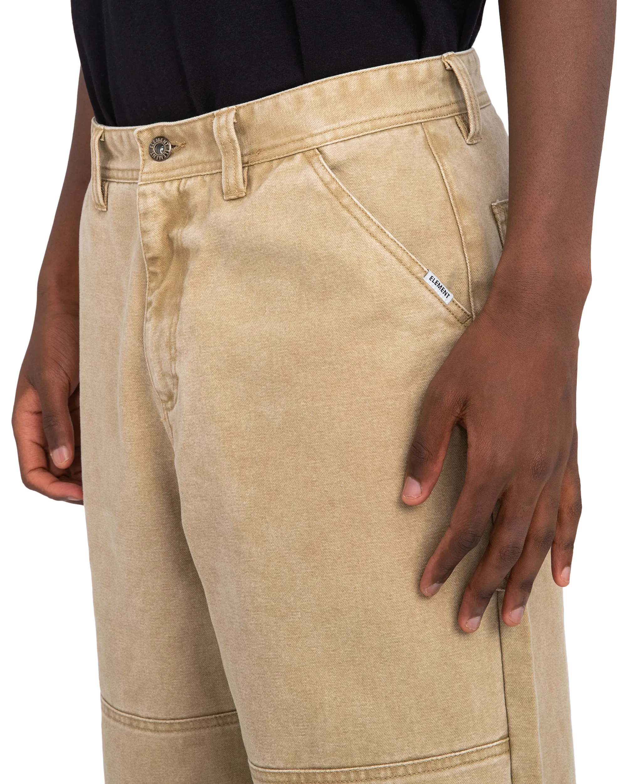 Carpenter Canvas Trousers in Khaki