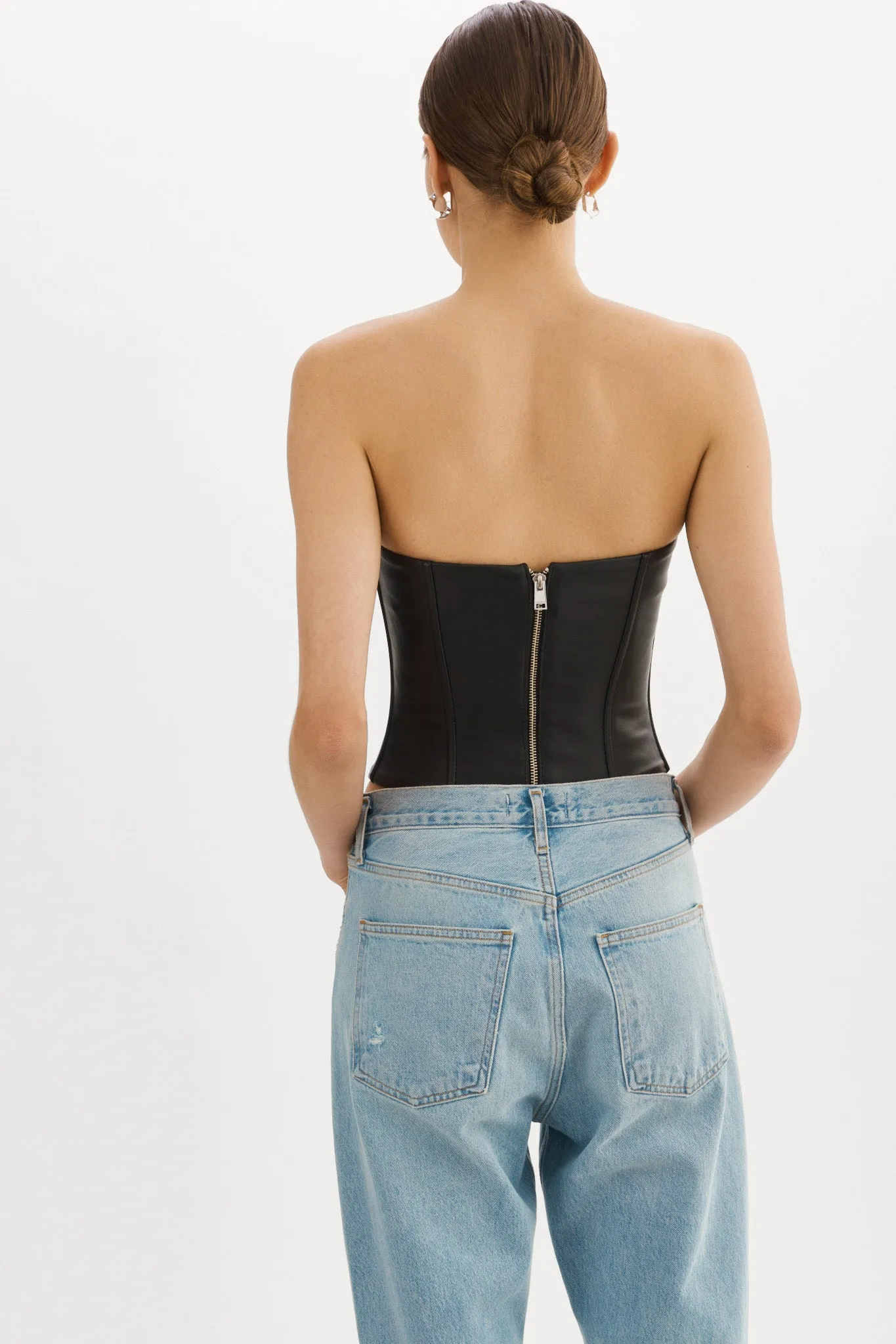 DAVINA | Leather Bustier