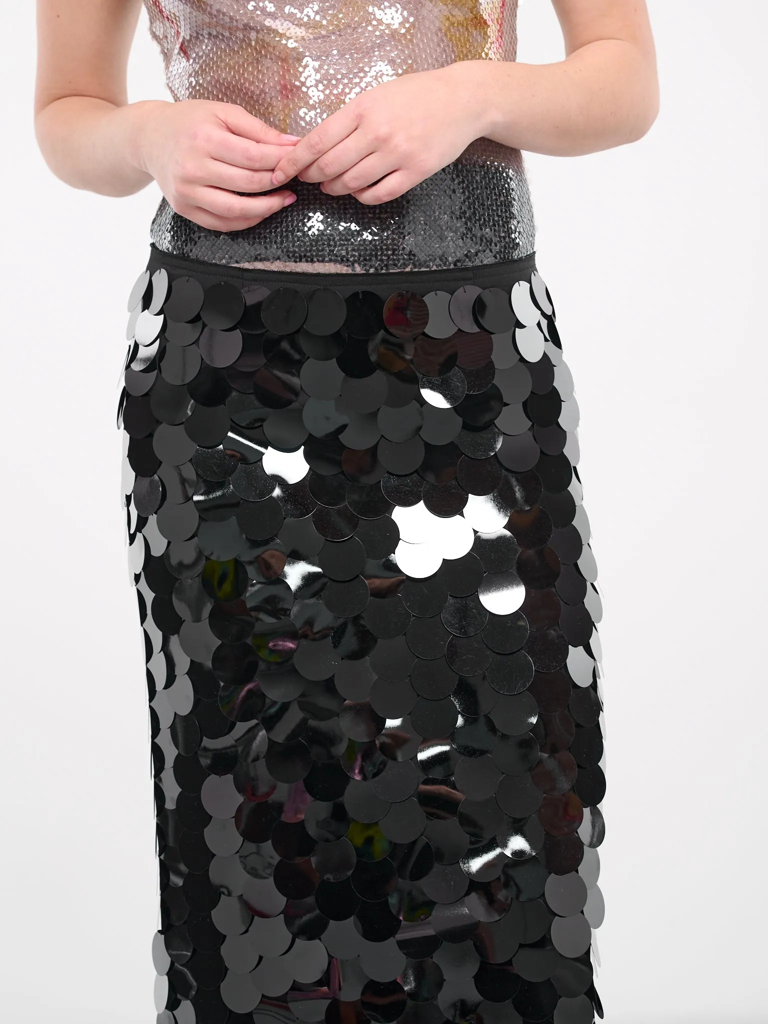 Delta Maxi Skirt (S-081-BLACK)