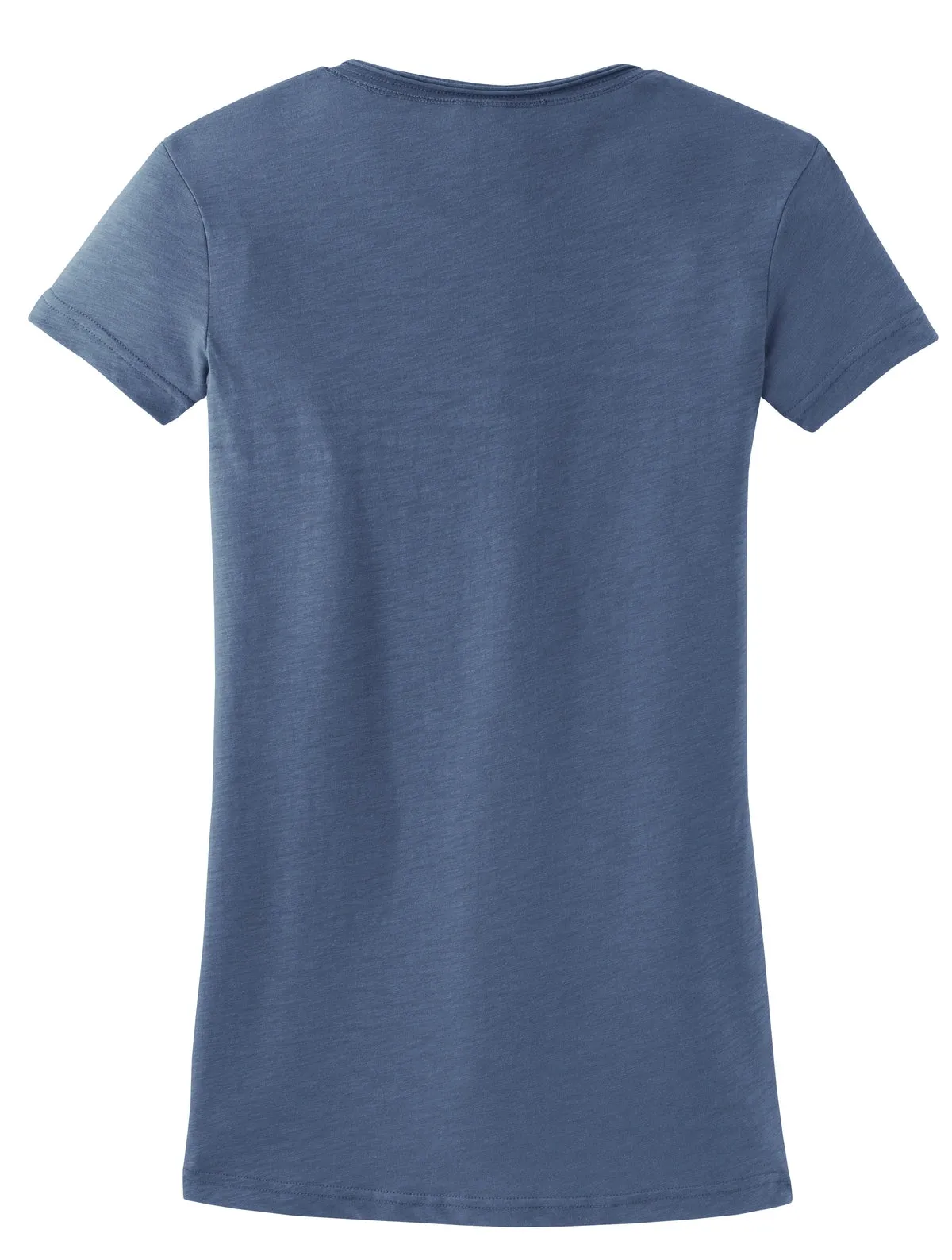 District Juniors Slub V-Neck Tee. DT240