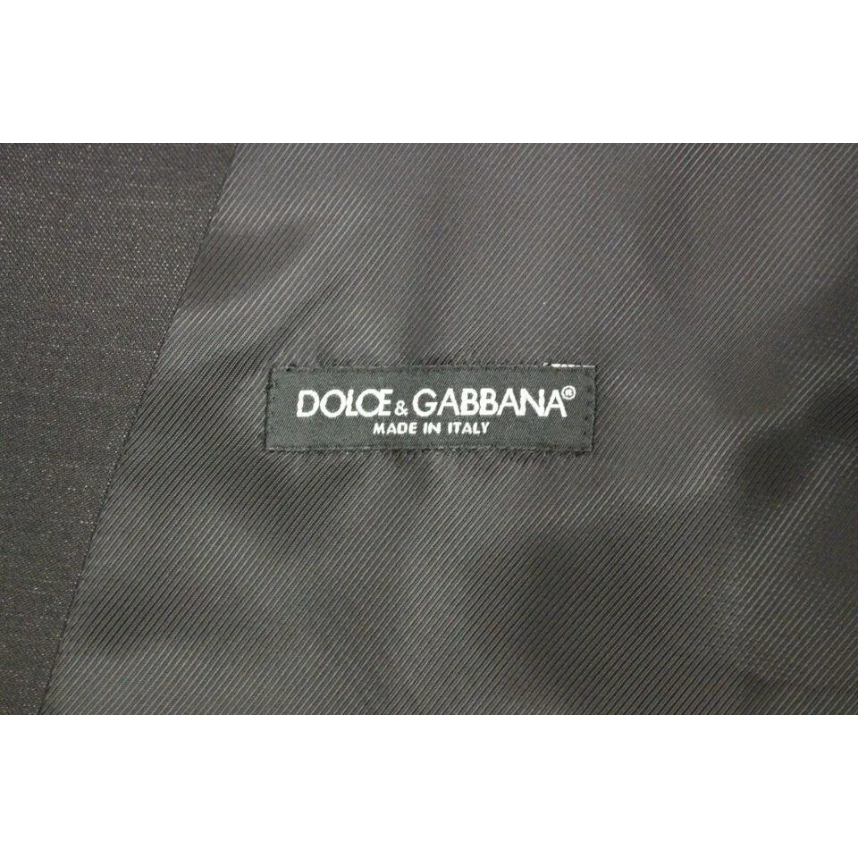 Dolce & Gabbana Elegant Gray Wool Blend Dress Vest