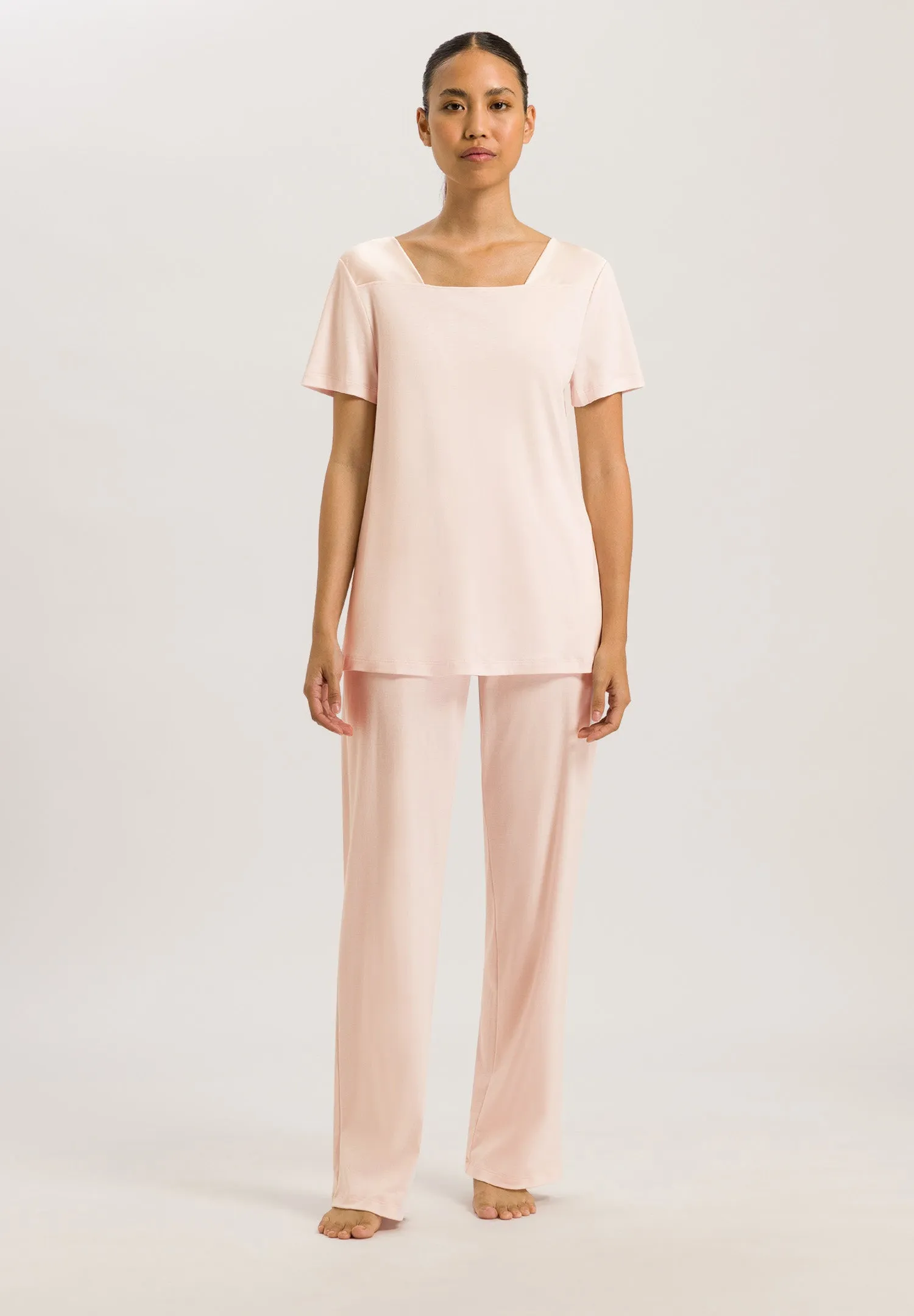 Emma Silk Trim Cotton Pajama Set | Morning Glow 74923-1348