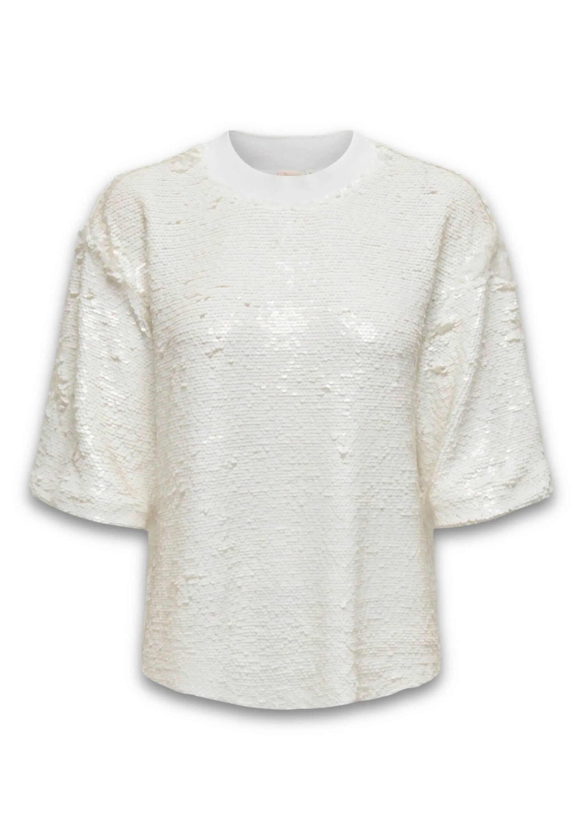 Fiona Sequin T-Shirt in White