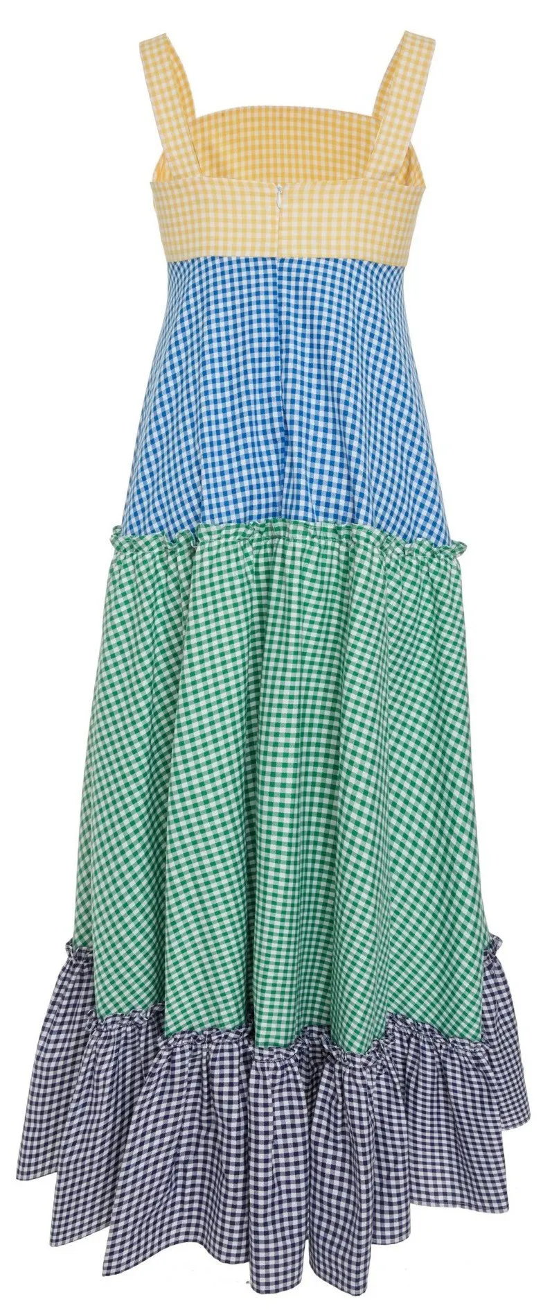 Gingham Tiered Tank Dress