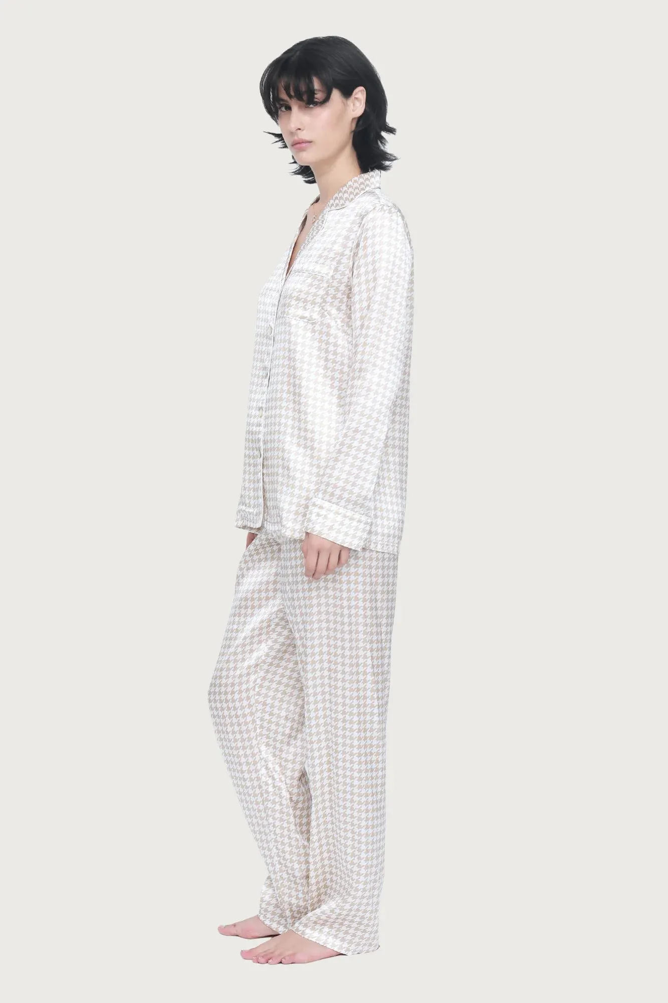 Ginia - Fine Finshes Pyjama | Houndstooth