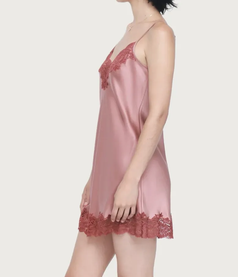 Ginia Lace Silk Chemise