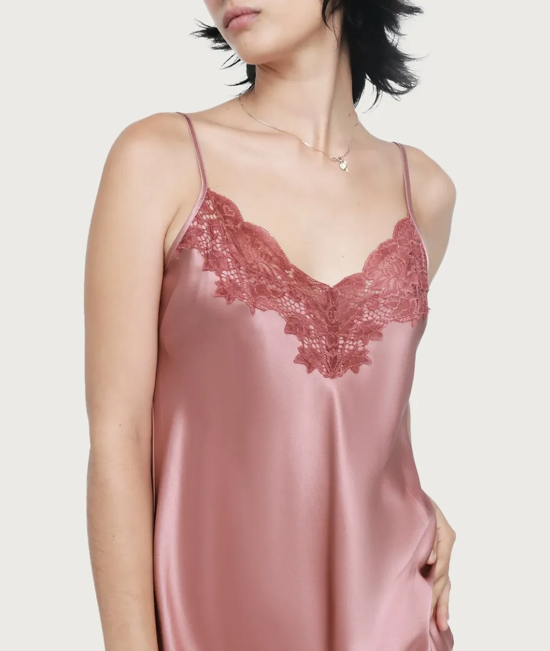 Ginia Lace Silk Chemise