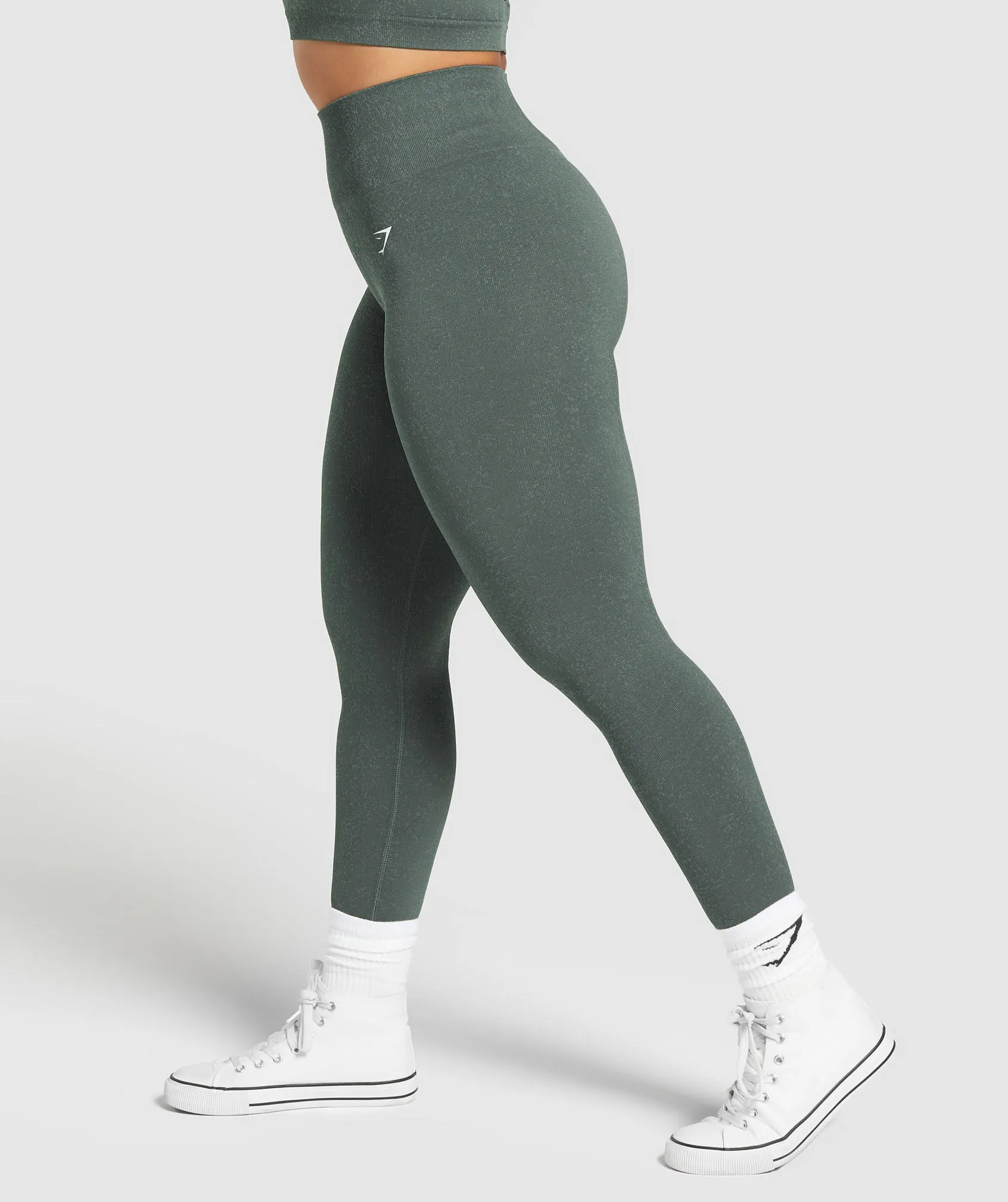 Gymshark Adapt Fleck Seamless Leggings - Slate Teal/Cargo Teal