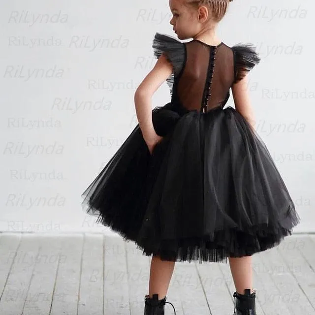 High-Low Flower Girl Dress for Mother and Daughter