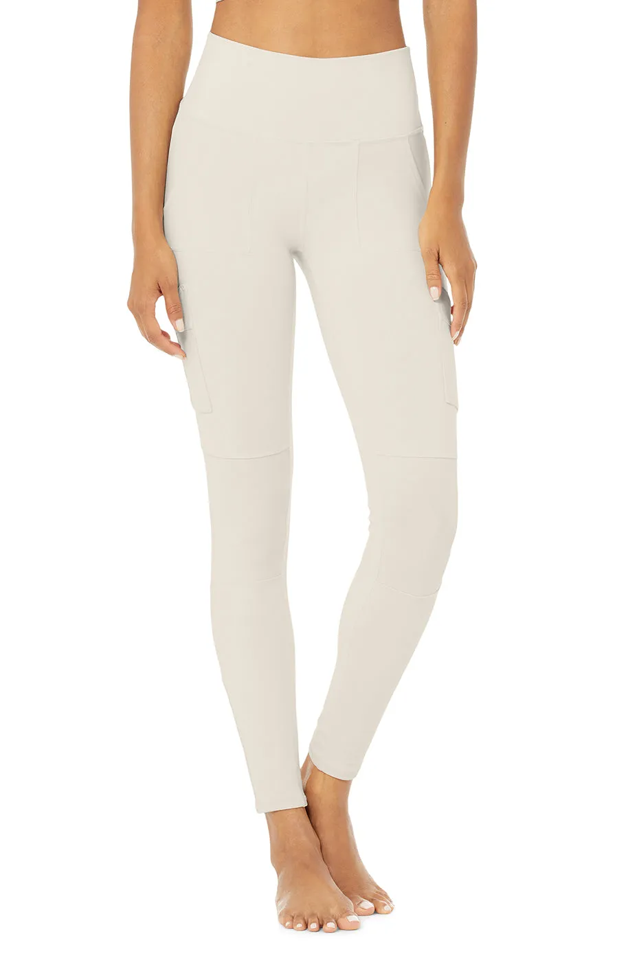 High-Waist Cargo Legging - Bone