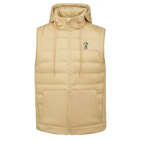 Hooded Puffer Vest Khaki - SU24