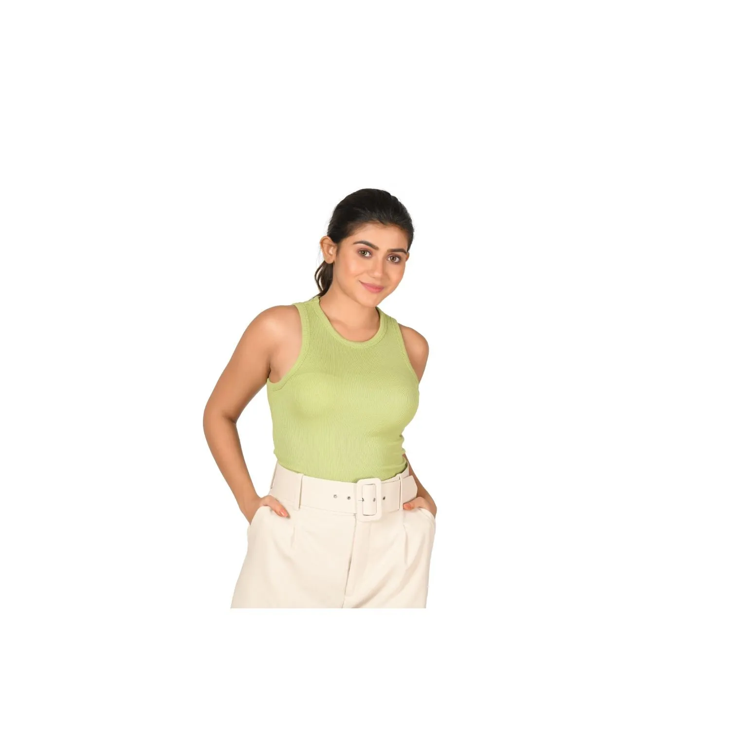 Hosiery Blouse- Sleeveless