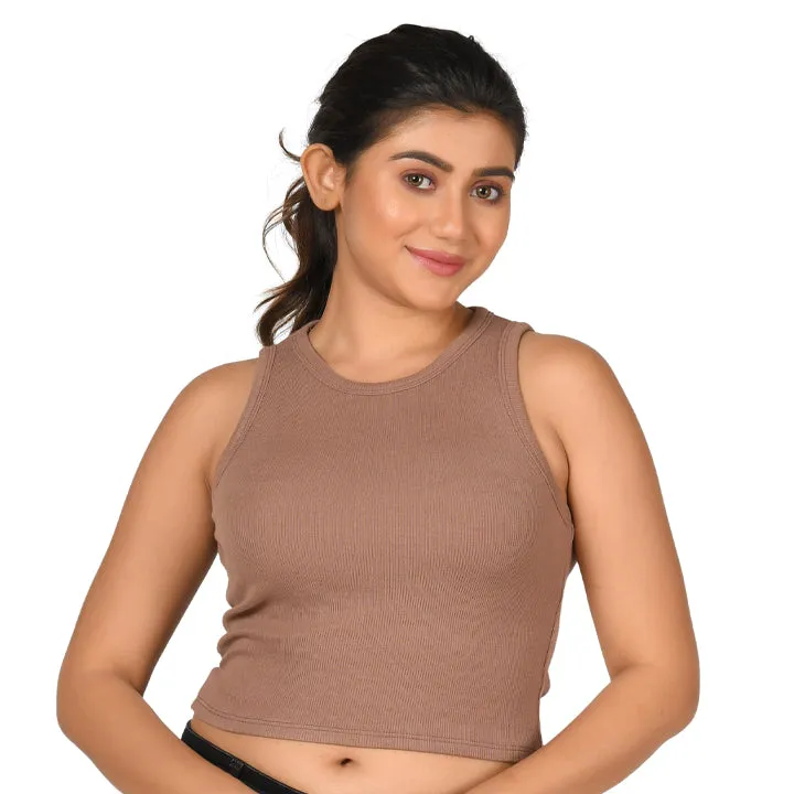 Hosiery Blouse- Sleeveless