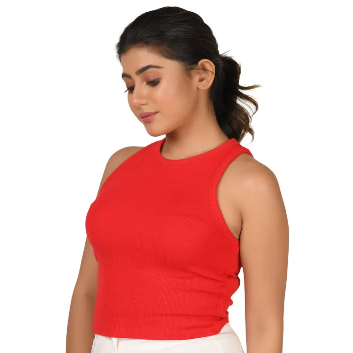 Hosiery Blouse- Sleeveless