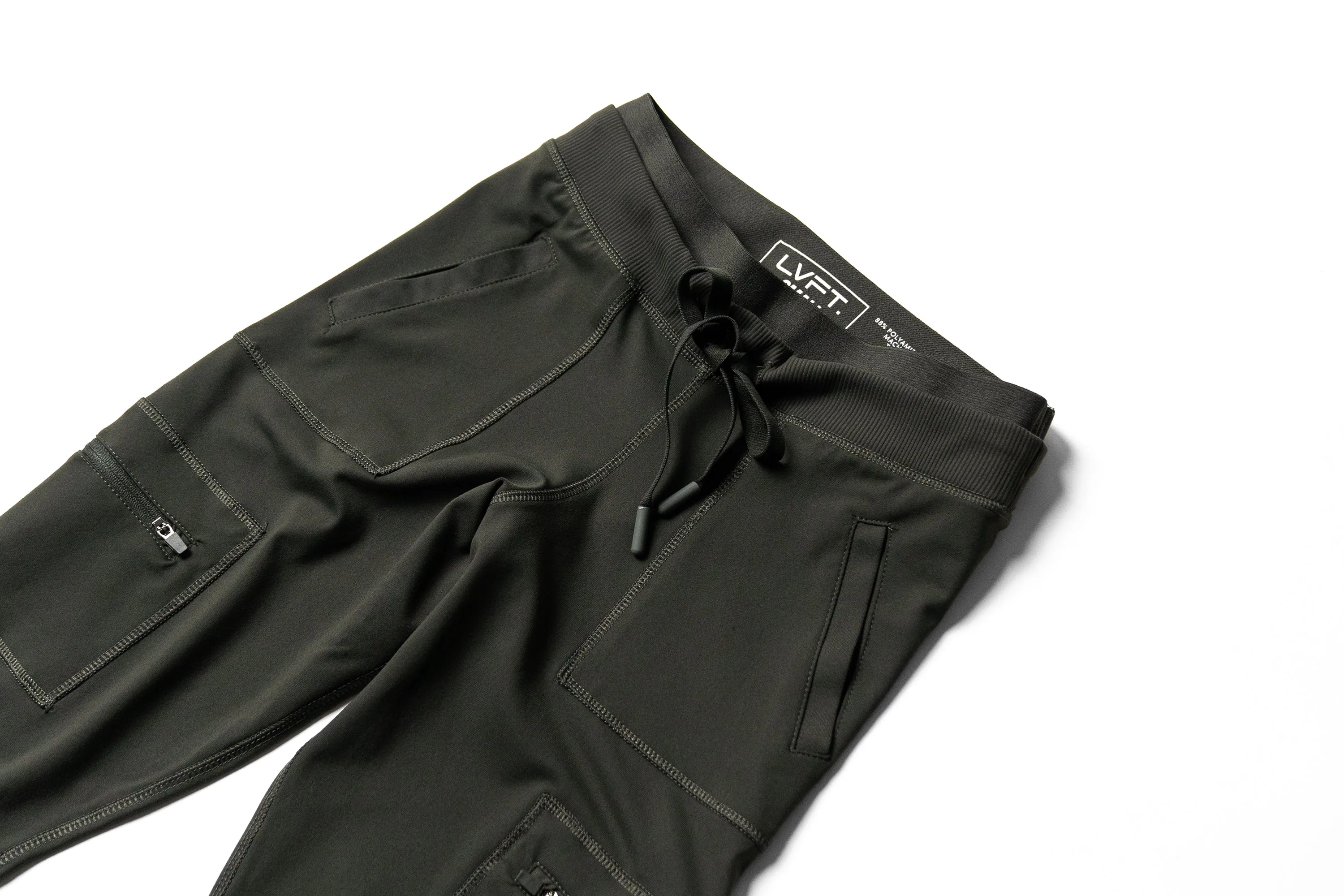 Hybrid Cargo Leggings - Olive