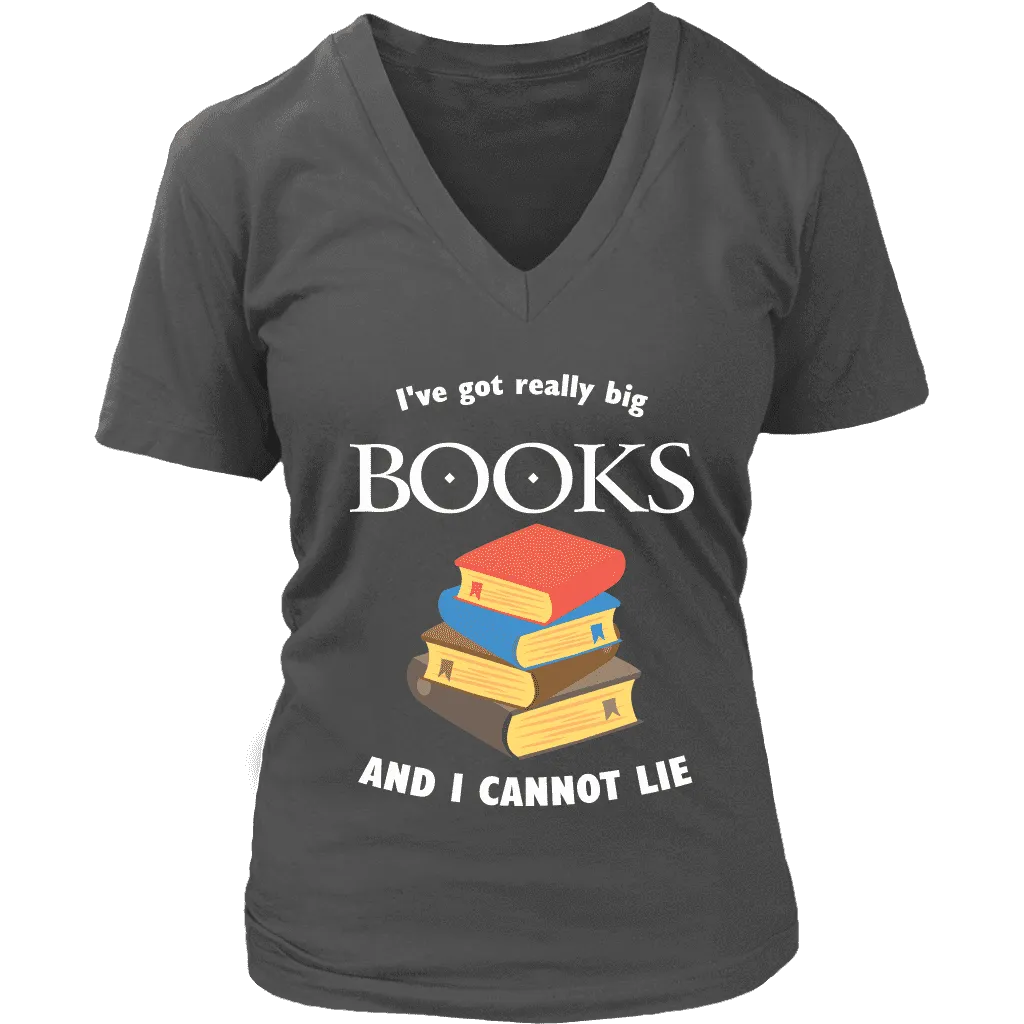 I've Got really Big Books  V-neck