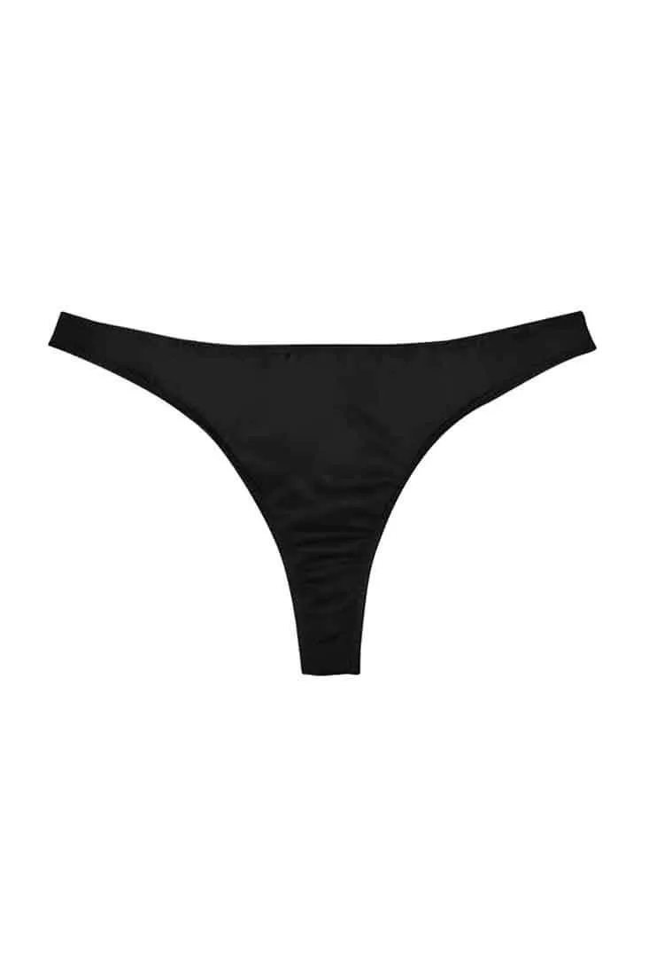 Luxe Thong in Black