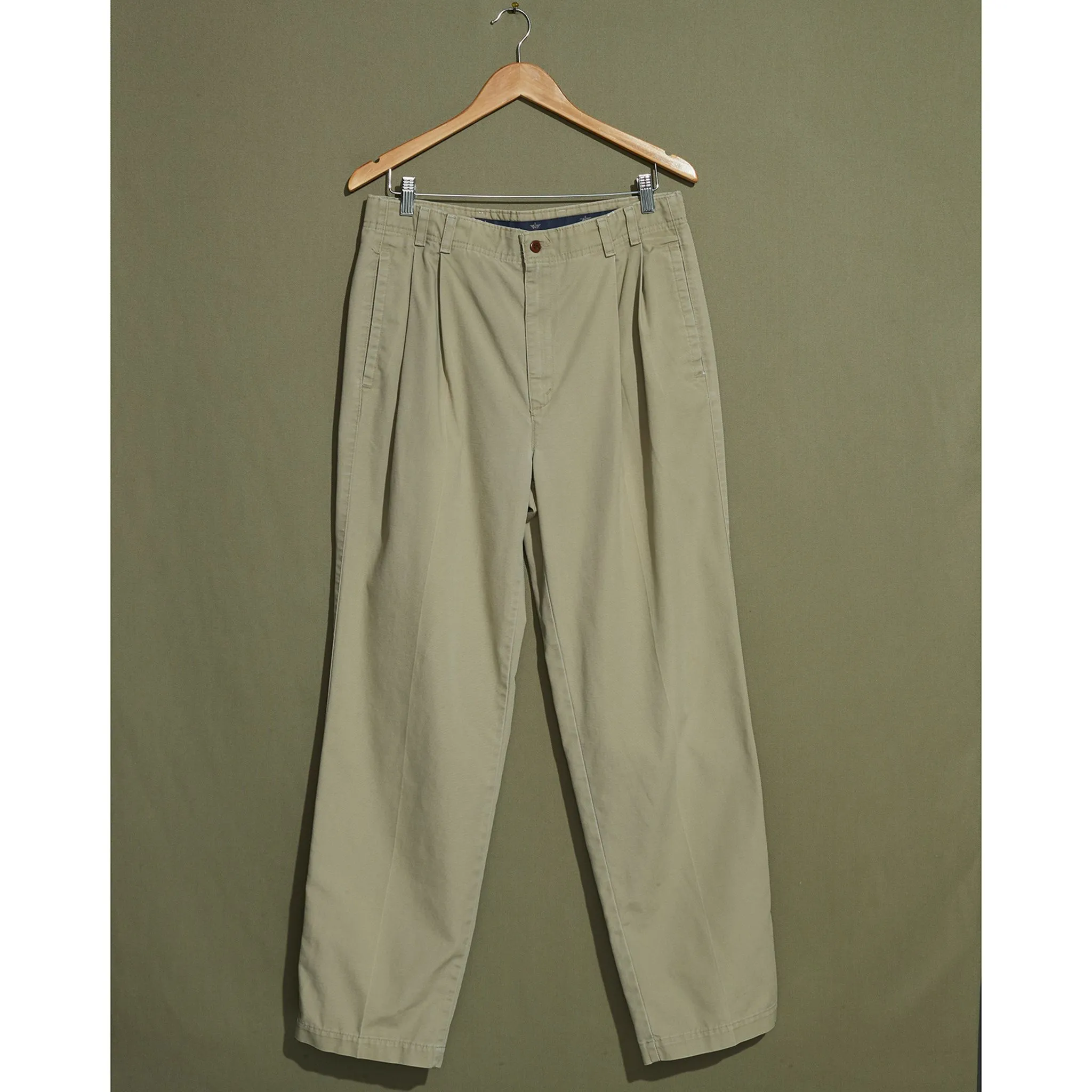 Made in USA, Double Pleated Khaki Pants - 32 x 31