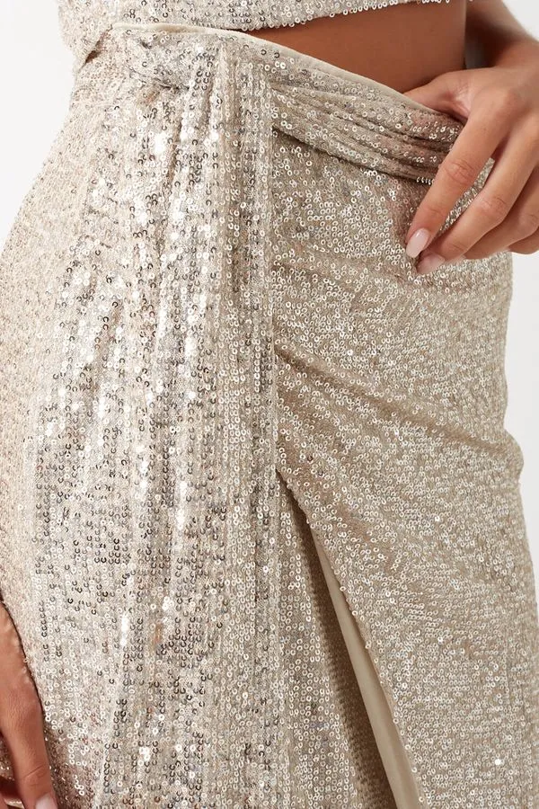 Marc Angelo Sequin Top and Skirt