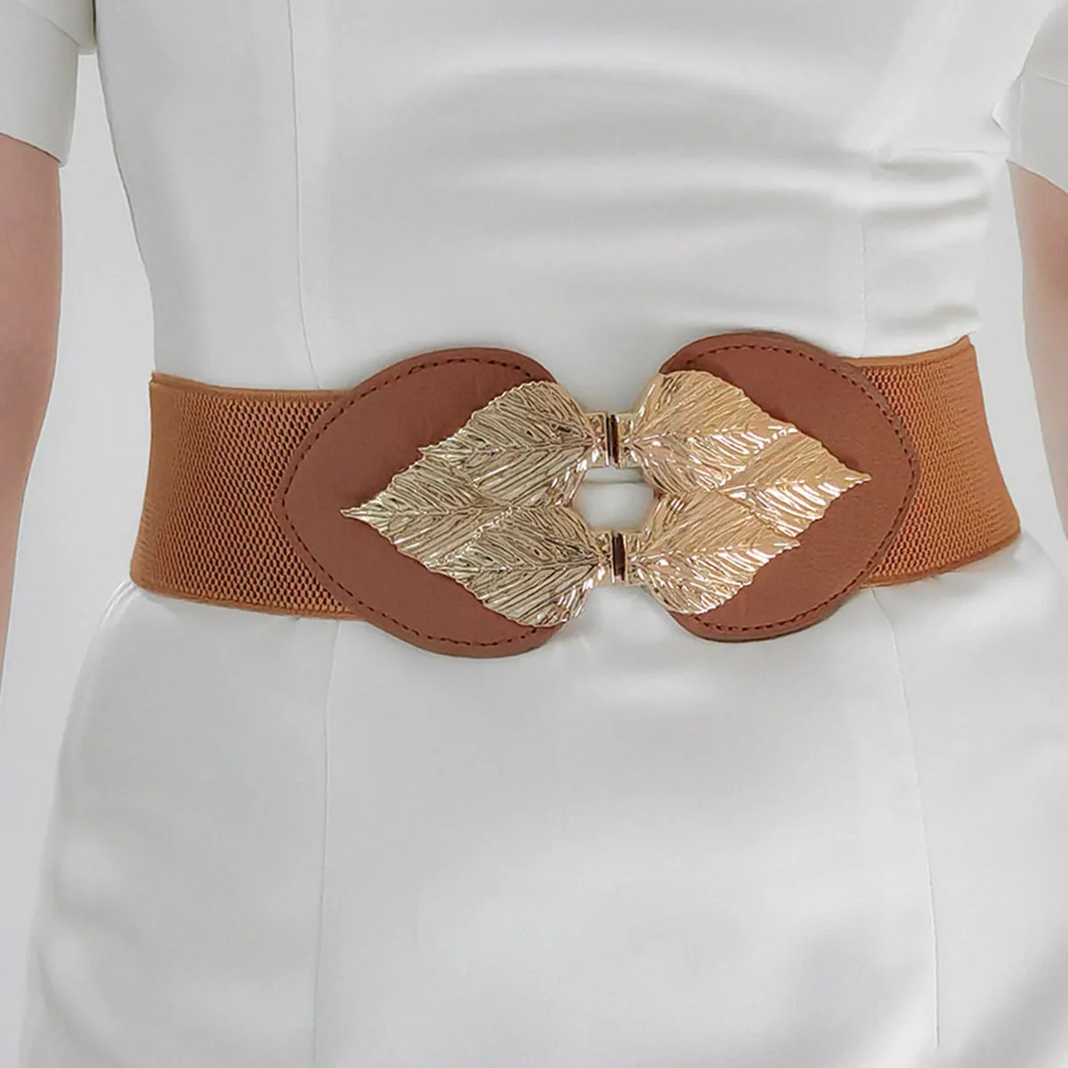 Metallic Bloom Stretch Belt