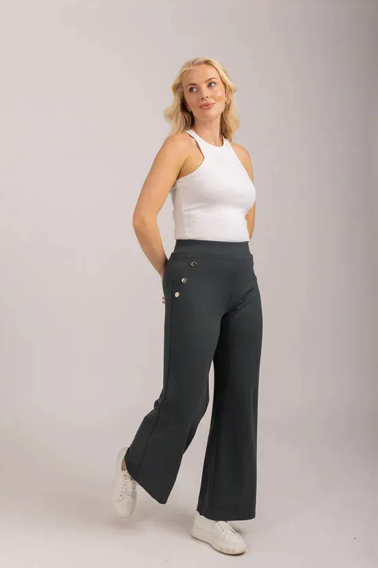 Mudflower Ponte Wide Leg Trousers