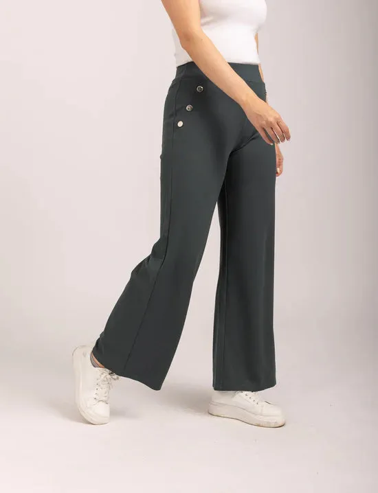 Mudflower Ponte Wide Leg Trousers