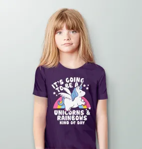 Rainbow Unicorn Shirt for Girls or Women | Rainbow T Shirt