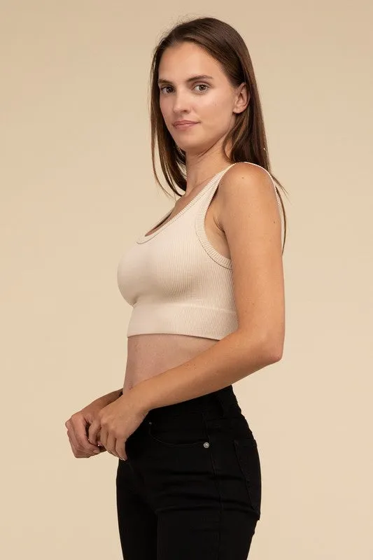 Ribbed Seamless Crop Top