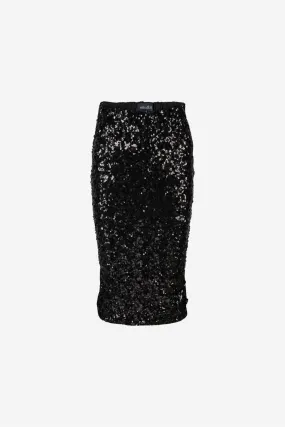 Samantha sequin skirts Black