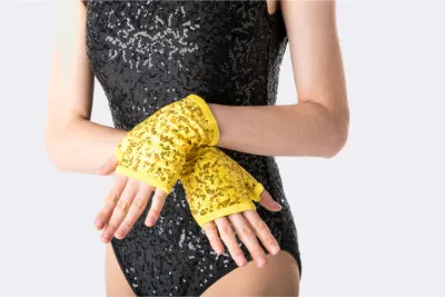 Sequin Fingerless Gloves