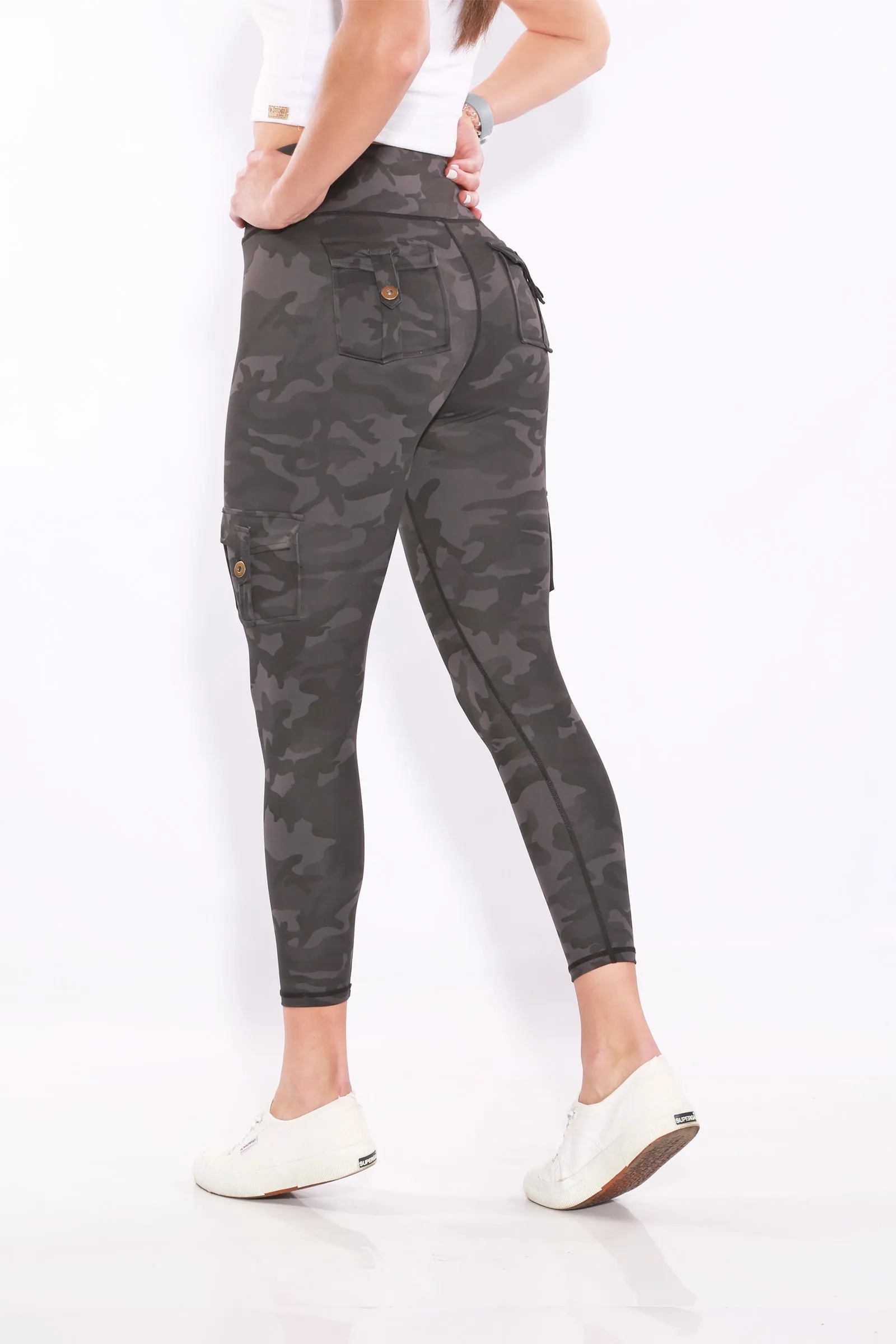 Shapewear TNG Cargo Leggings -  Black Camo