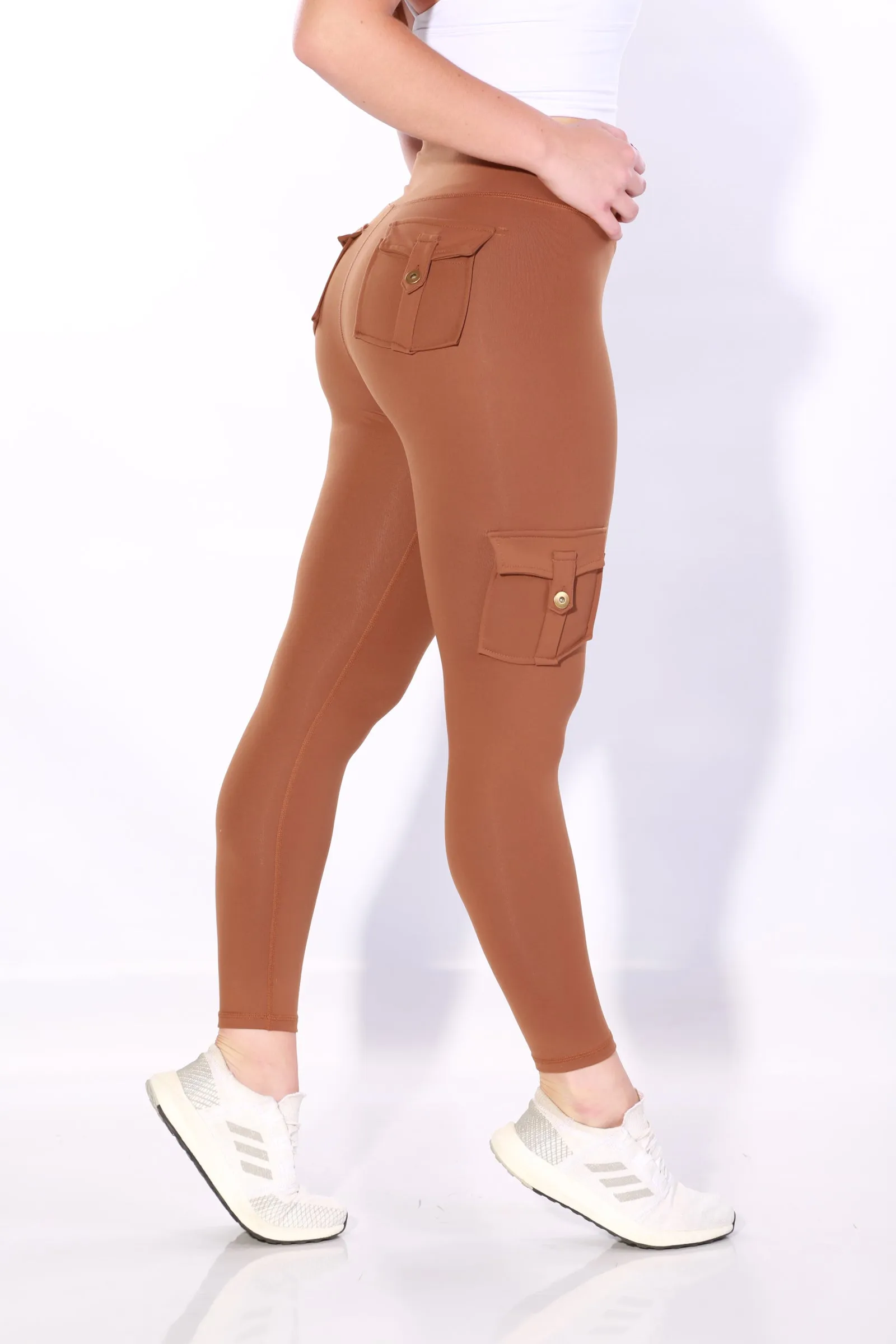 Shapewear TNG Cargo Leggings -  Brown