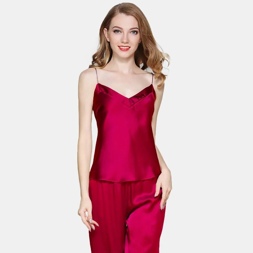 Silk Cami Pajama  Luxury Sleepwear Set For Women