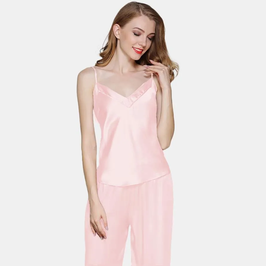 Silk Cami Pajama  Luxury Sleepwear Set For Women