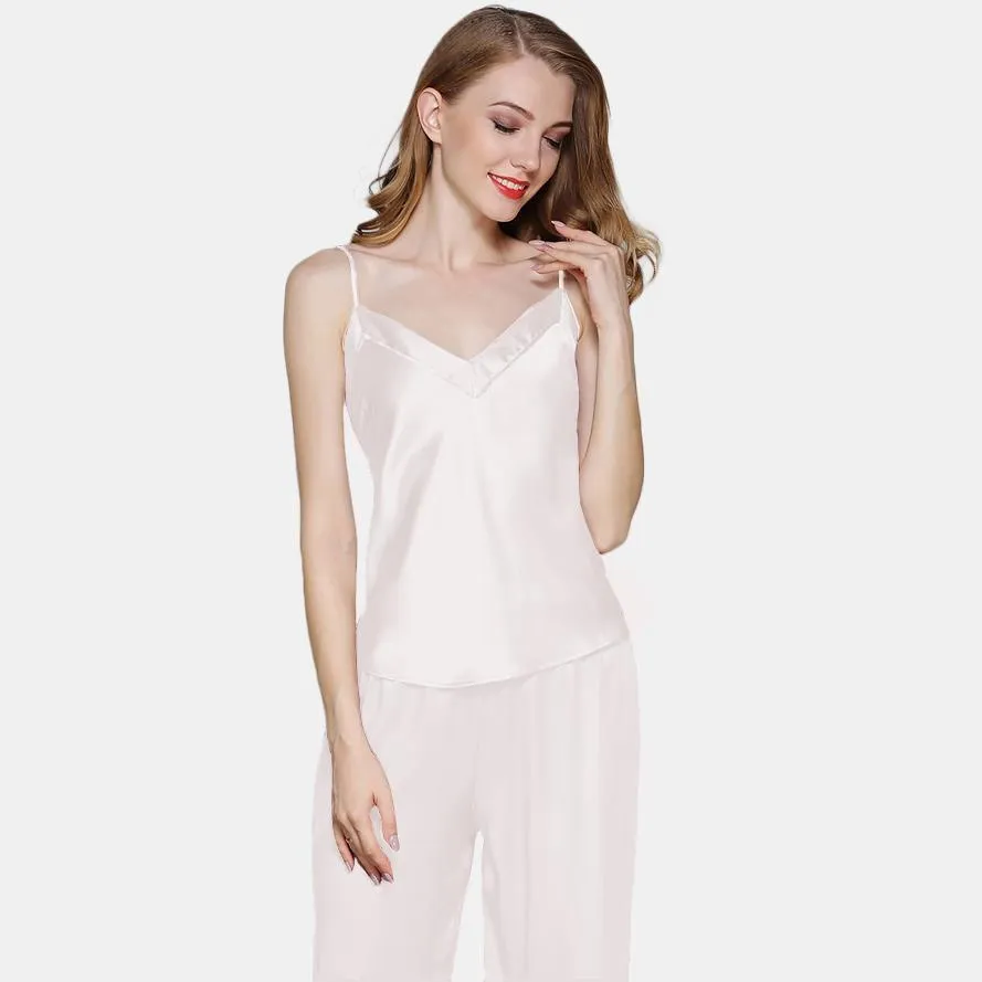 Silk Cami Pajama  Luxury Sleepwear Set For Women