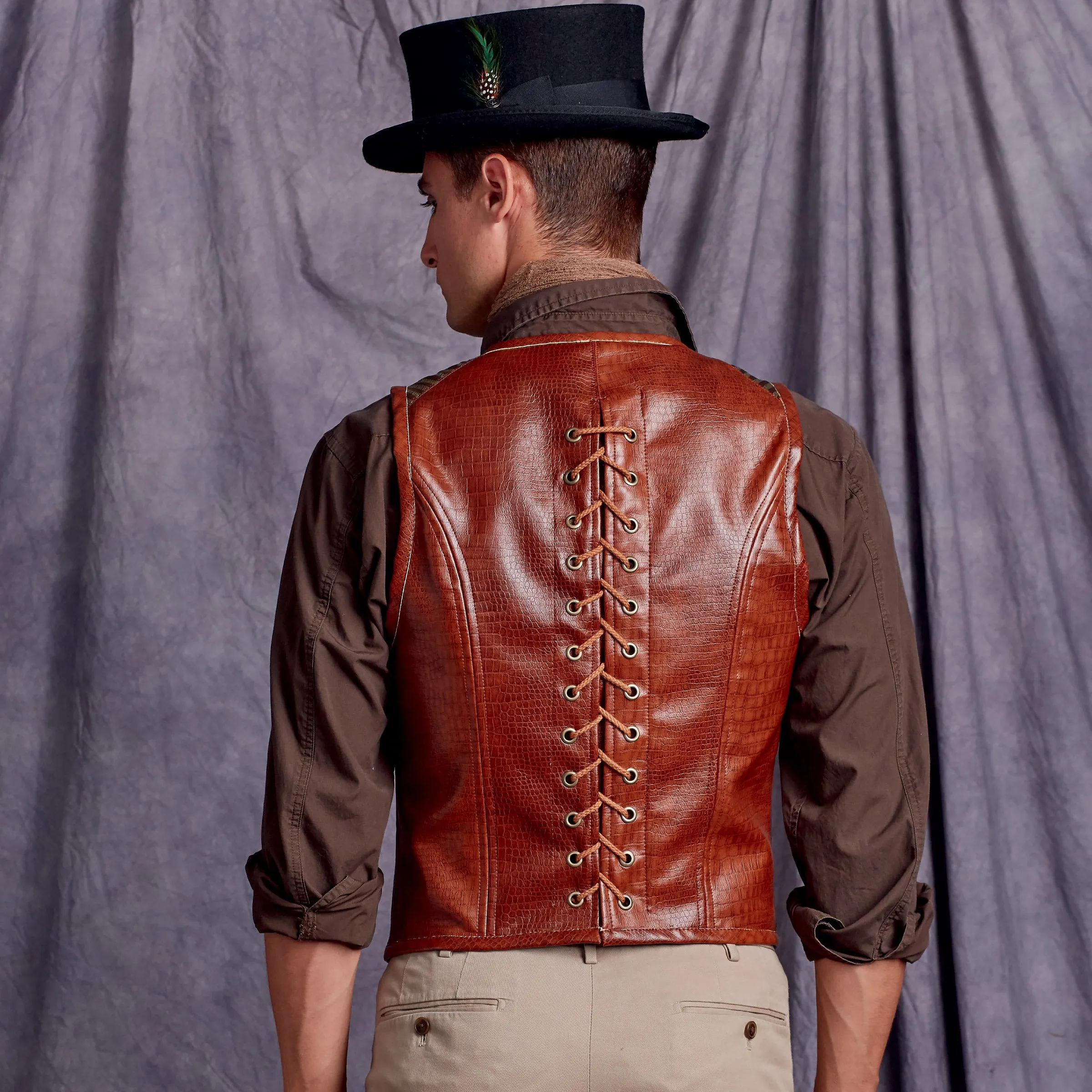 Simplicity Pattern 9087 Men's Steampunk Corset Vests