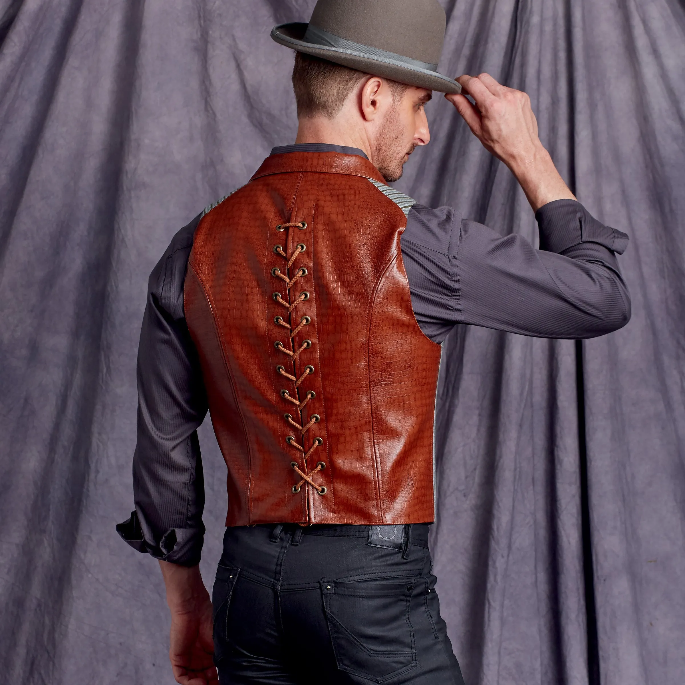 Simplicity Pattern 9087 Men's Steampunk Corset Vests