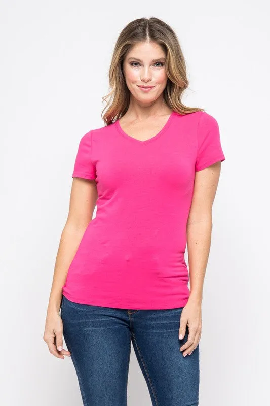 Skylar - Basic V-Neck Short Sleeve