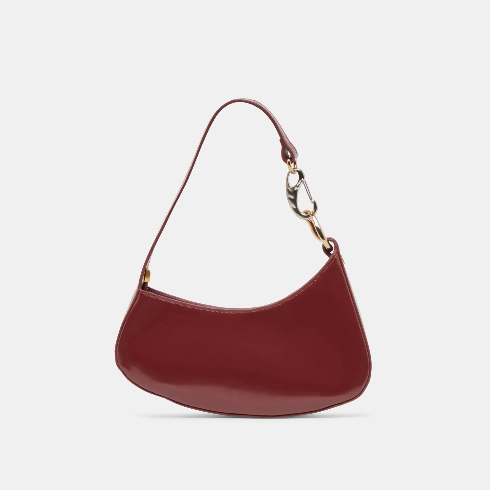 SKYLAR SHOULDER BAG WINE LEATHER