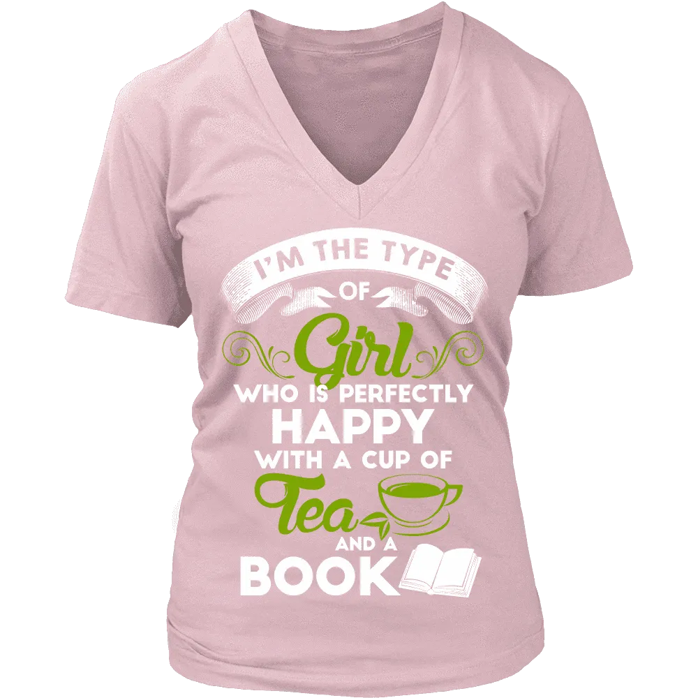 Tea & Books - V-neck