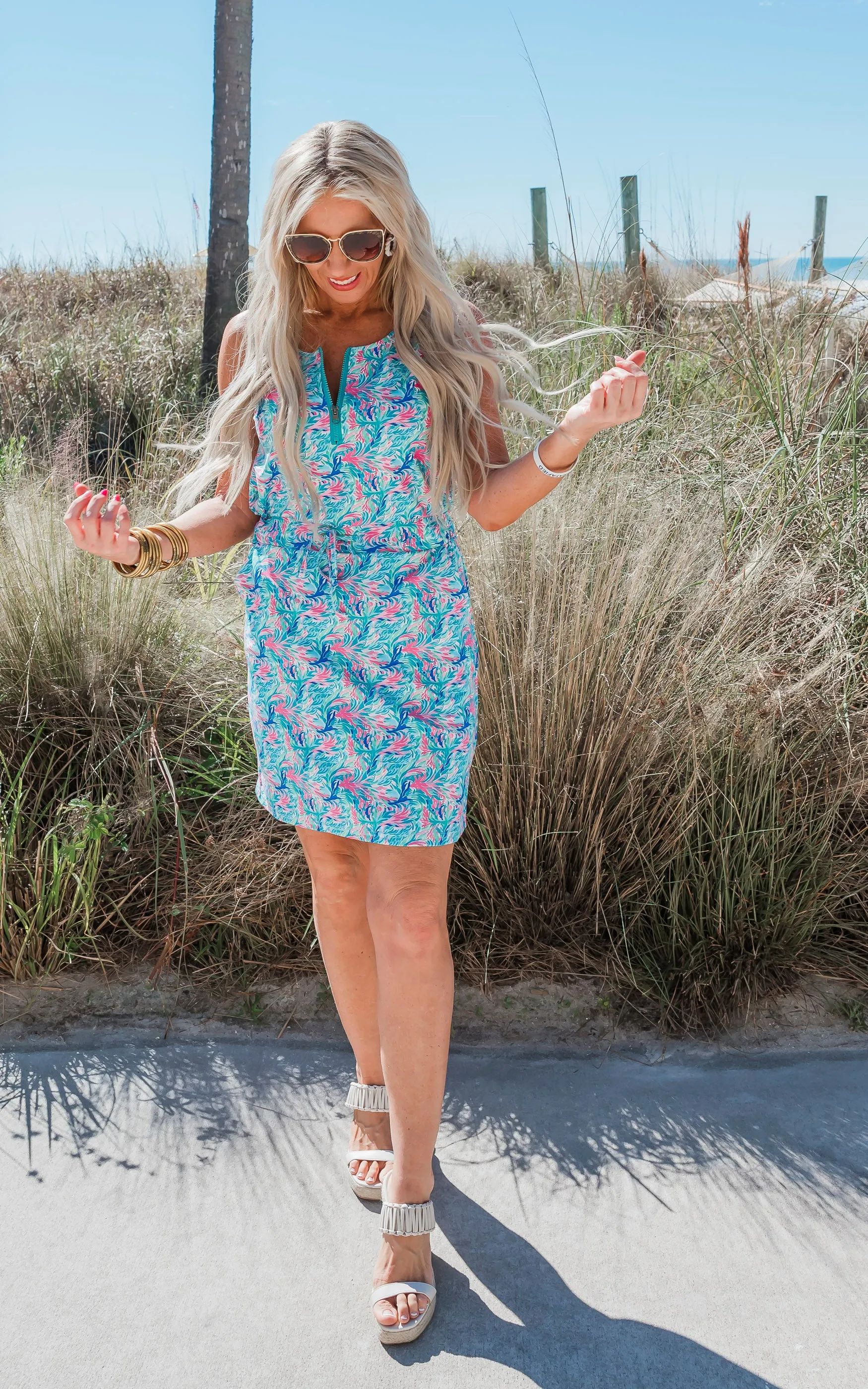 The Perfect Everyday Sea Fan Dress with Pull Down Shorts by Salty Wave *