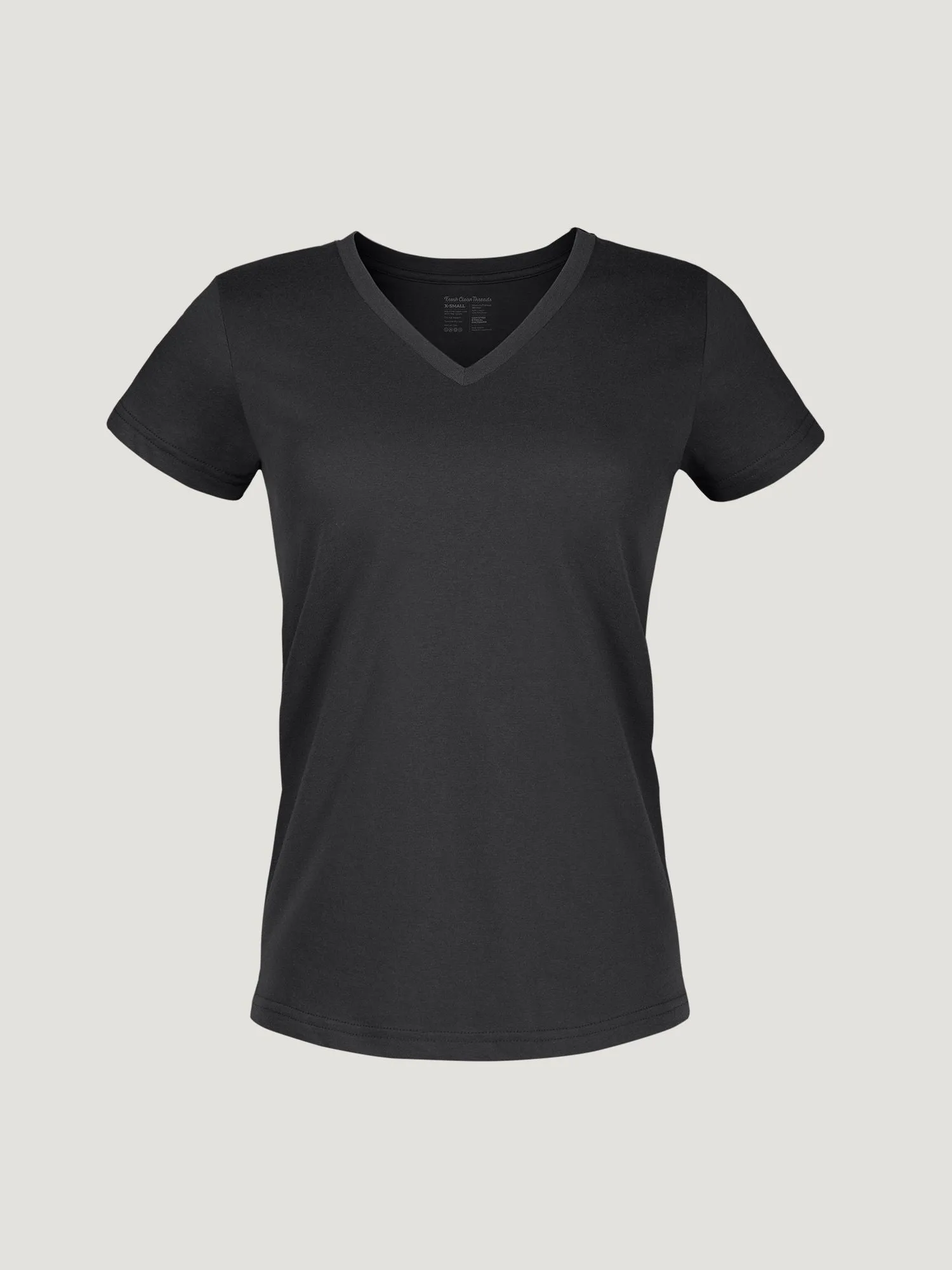 Women's Black V-Neck