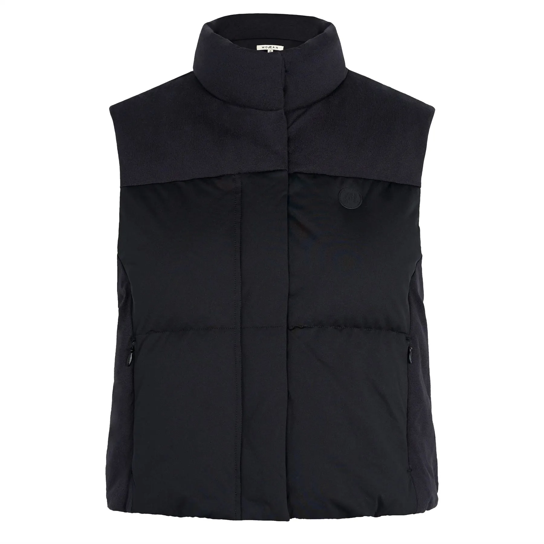 Womens Ines Puffer Vest Black - W24